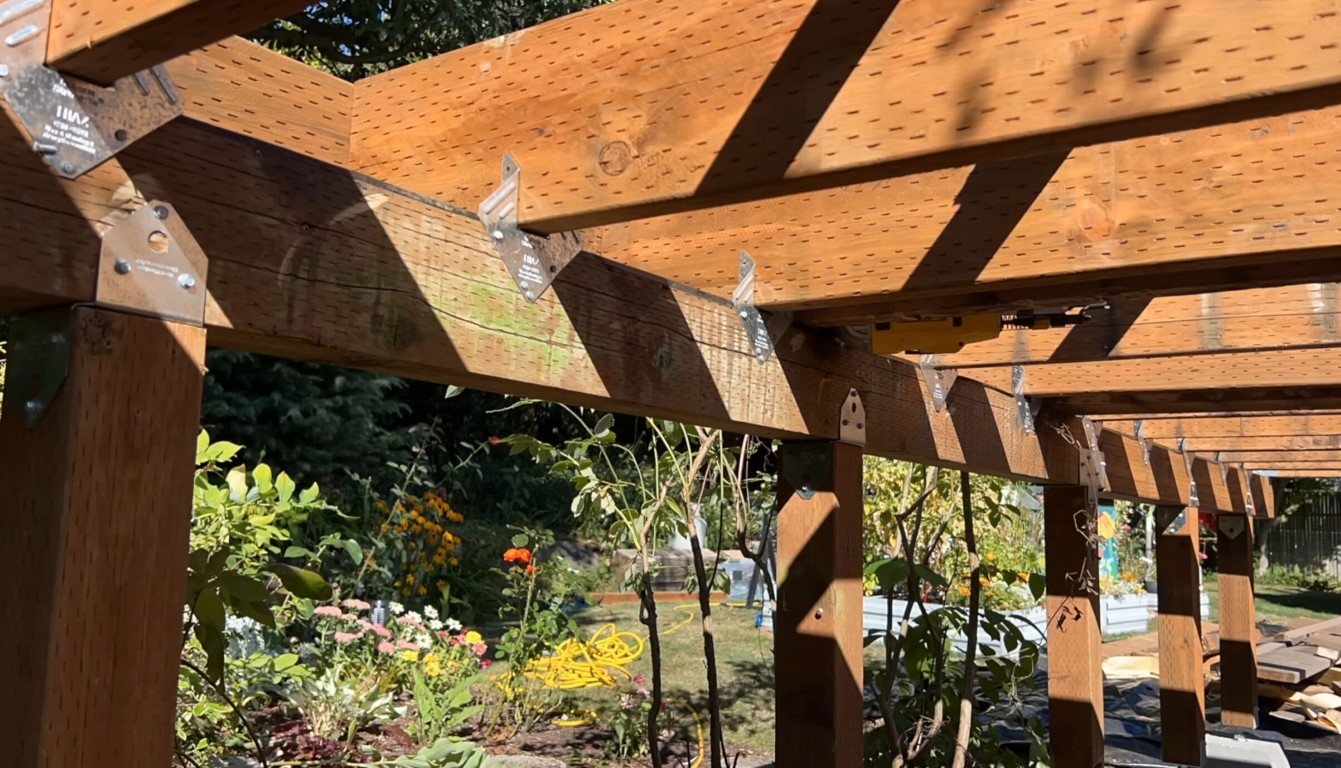 Custom pergola and outdoor structure construction
